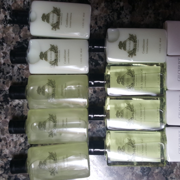 lot 13 Lemon Verbena bath gel, shampoo, conditioner skincare bar new travel size - Picture 3 of 4